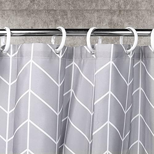 12 Packs Circular Shower Curtain Rings, Plastic Curtain O Rings Hooks for Bathroom, Glide Easily on Bathroom Shower Rod (White)