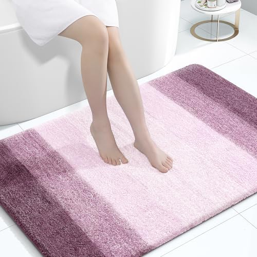 OLANLY Large Bathroom Rugs 44x32, Extra Soft Absorbent Microfiber Bath Rugs
