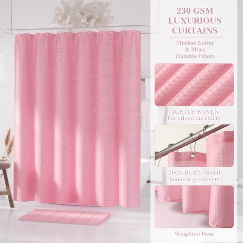 Light Pink Bathroom Accessories Set - 25PC Bath Accessory Set