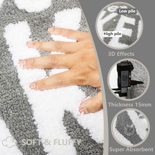 KOEXM Get Naked Bath Mat Cute Bathroom Rugs 16" x 24" Funny Bath Mat