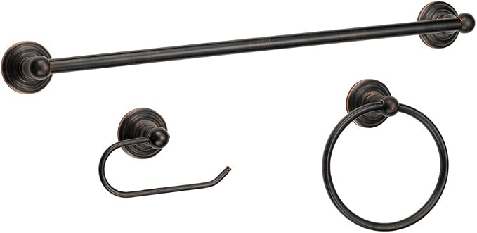 800 Series 3 Piece Oil Rubbed Bronze Bathroom Hardware Set