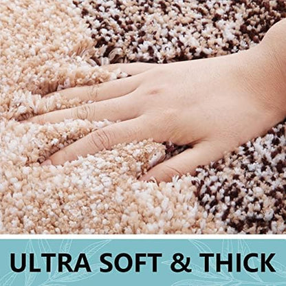Arotive Microfiber Bathroom Rugs, Shaggy Soft Absorbent Bath Rug, 59x24