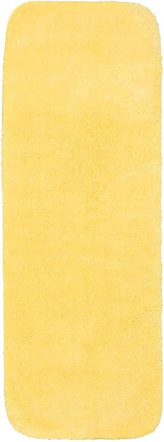 Garland Rug Traditional Nylon Washable Rubber Ducky Yellow 2 Bath Rugs (21" X 34", 22" X 60") - Soft, Absorbent, and Stylish for Your Bathroom