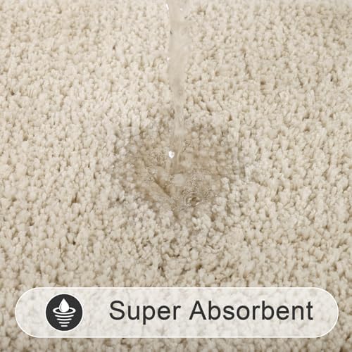 SHACOS Soft Microfiber Bathroom Rugs Set 2 Pieces with Toilet Rug