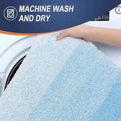 OLANLY Bathroom Runner Rug 59x24, Extra Soft Absorbent Microfiber Bath Rugs