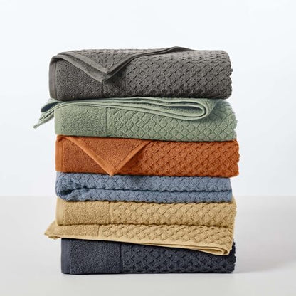 Great Bay Home Hand Towels - 100% Cotton 6 Pack 26x16 Hand Towel Set - Absorbent, Durable, Quick-Dry Towels for Bathroom (Oatmeal)