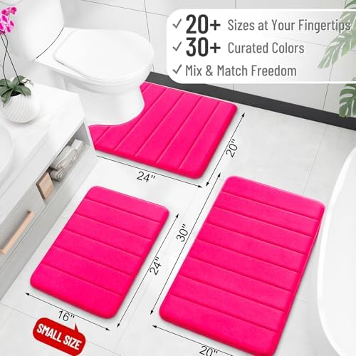OLANLY Memory Foam Bath Mat 35x24, Super Soft and Absorbent Bathroom Rugs