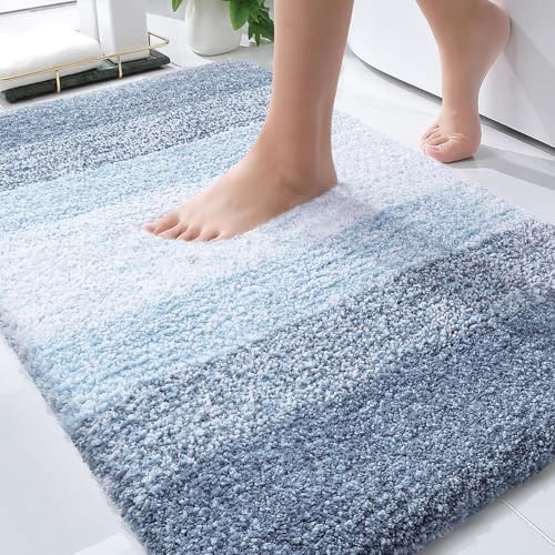 OLANLY Bathroom Rugs Mat 30x20, Extra Soft Absorbent Microfiber Bath Rugs