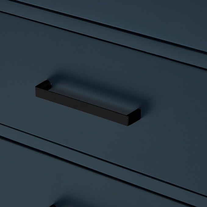 ARIEL Hepburn 66-inch Bathroom Vanity Base Cabinet,Solid Wood, 4 Soft Closing Doors, 6 Dovetail Drawers, Midnight Blue