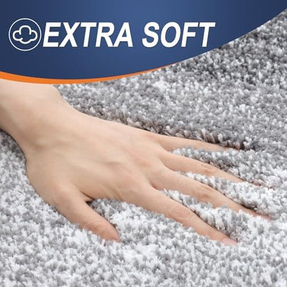 OLANLY Large Bathroom Rugs 59x35, Extra Soft Absorbent Microfiber Bath Rugs