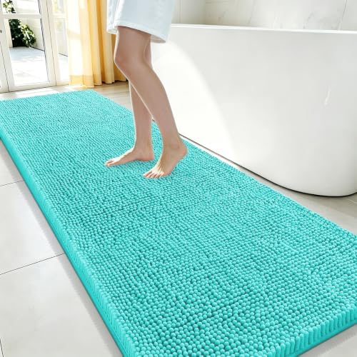 Smiry Bathroom Rugs 70X24, Luxury Chenille Extra Soft Absorbent Bath Mat