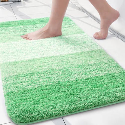 Arotive Microfiber Bathroom Rugs, Shaggy Soft Absorbent Bath Rug, 24x16
