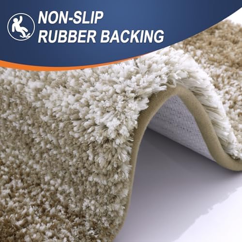 OLANLY Bathroom Runner Rug 45x27, Extra Soft Absorbent Microfiber Bath Rugs