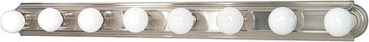 Nuvo Lighting 60/303 Transitional Eight Light Vanity in Pwt, Nckl, B/S, Slvr. Finish
