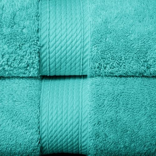 SUPERIOR Egyptian Cotton Ultra Plush & Absorbent, 10 Piece Set, Turquoise