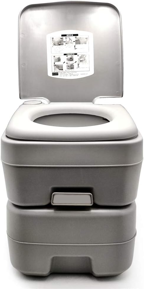 XKMT- 5 Gallon 20L Portable Toilet Flush Travel Camping Outdoor/Indoor Potty Commode