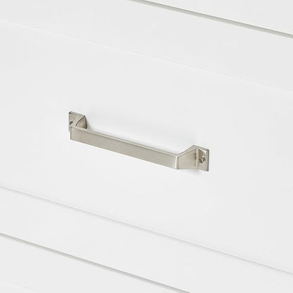 ARIEL Monroe 72-inch Bathroom Vanity with Sink,Solid Wood, 1.5-inch Pure White Quartz Countertop, Double Rectangular Porcelain Sink, Dovetail Drawers, White