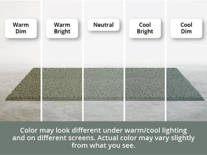 MAYSHINE Small Plush Shaggy Chenille Bath Mat 23"x14" Extra Soft, Super Absorbent, Non-Slip Bathroom Rug | Fluffy Microfiber, Area Rug Sets for Bathroom Floor, Kitchen, Living Room | Sage Green