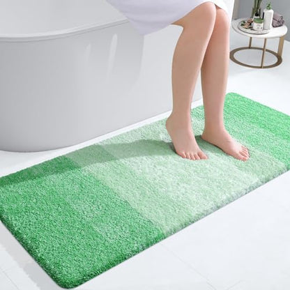 OLANLY Bathroom Runner Rug 47x20, Extra Soft Absorbent Microfiber Bath Rugs