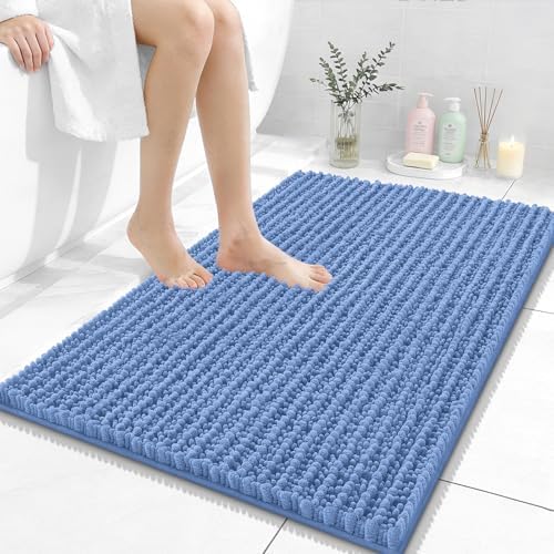 OLANLY Bathroom Rugs 36x24, Thick Soft Absorbent Chenille Bath Rugs