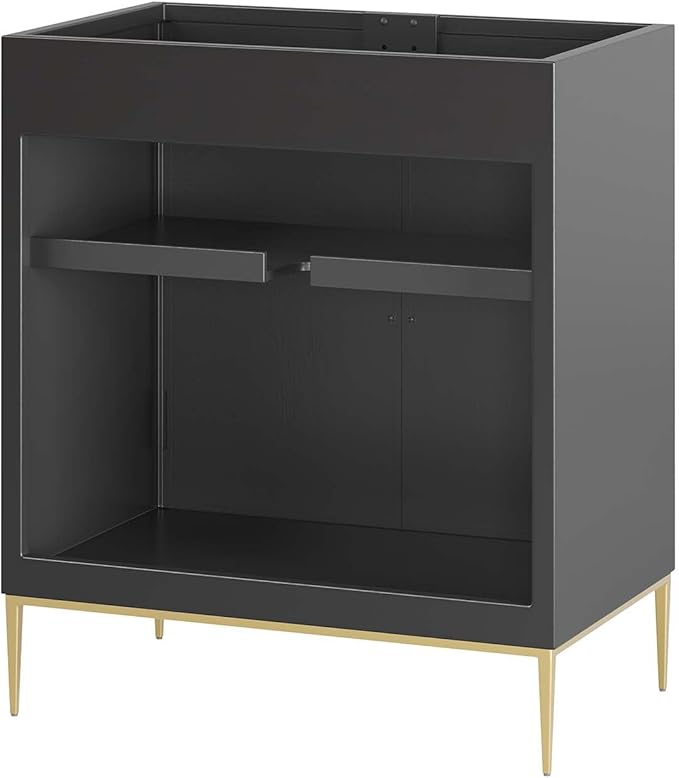 Modway Awaken Bathroom Vanity Cabinet, 30", Black