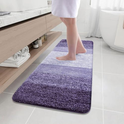 Arotive Microfiber Bathroom Rugs, Shaggy Soft Absorbent Bath Rug, 70x20