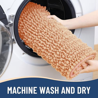 Arotive Bathroom Rugs Mat 30x20, Soft Absorbent Chenille Shaggy Bath Mat