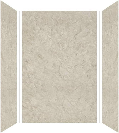 Transolid EWK483672-44 Expressions 3-Panel Shower Wall Kit, 36-in L x 48-in W x 72-in H, Sea Fog