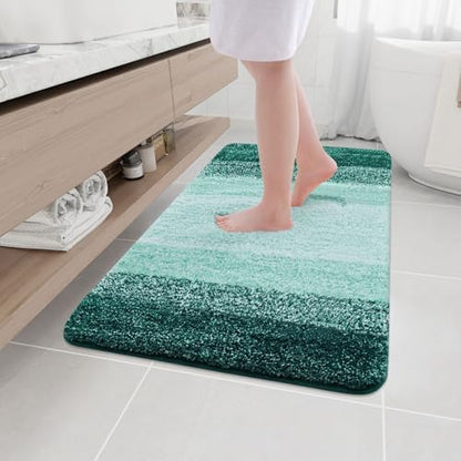 Arotive Microfiber Bathroom Rugs, Shaggy Soft Absorbent Bath Rug, 44x32