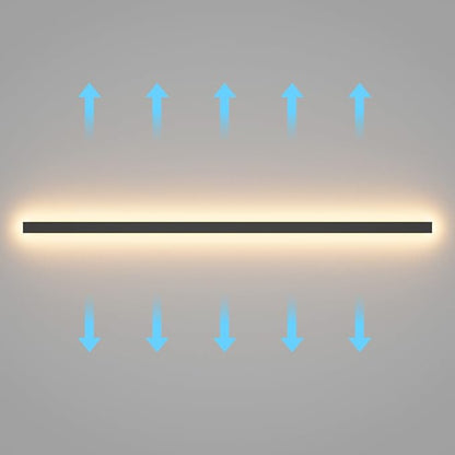 Aipsun Outdoor Lights 2 Packs,Modern Outdoor Wall Light 71inch Long Strip LED Wall Sconce IP65 Anti Rust Warm Light Fixture 3000K Exterior Wall Mount Lights for Entrance, Hallway, Garage, Porch