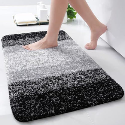 Arotive Microfiber Bathroom Rugs, Shaggy Soft Absorbent Bath Rug, 30x17