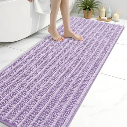 Arotive Bathroom Rugs Mat 70x24, Soft Absorbent Chenille Shaggy Bath Mat