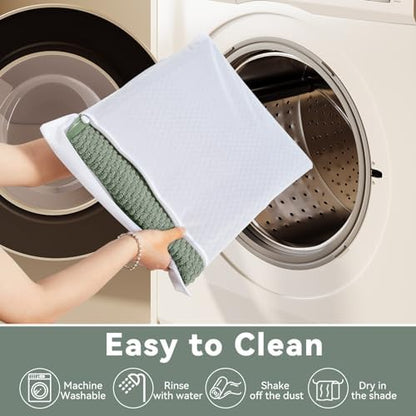 Triohero Bathroom Rugs Non Slip Washable, Super Absorbent Thin Bath Mat Quick Dry Low Pile Bathroom Rug, Sage Green 24"x36"