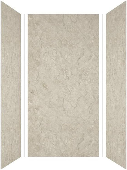 Transolid EWK363672-44 Expressions 3-Panel Shower Wall Kit, 36-in L x 36-in W x 72-in H, Sea Fog