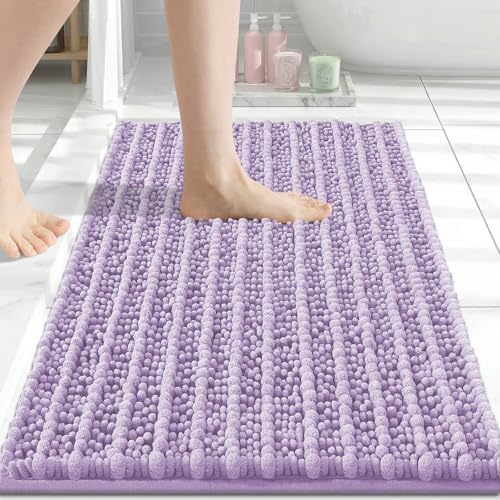 Arotive Bathroom Rugs Mat 30x17, Soft Absorbent Chenille Shaggy Bath Mat