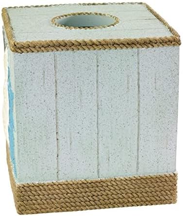 Avanti Linens - Tissue Box Cover, Guest Bathroom Essentials, Beach Inspired Home Decor (Beachcomber Collection)