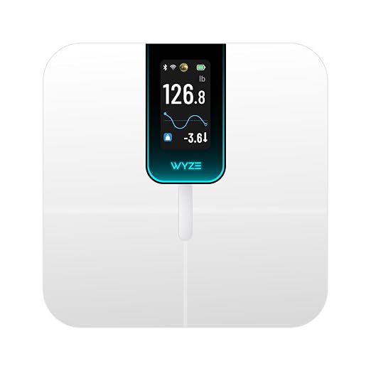 Wyze Scale Ultra Smart Scale for Body Weight, BMI & Muscle Mass | Wi-Fi & Bluetooth Sync, 4.3" TFT color Customizable Screen, Tracks 13 metrics, Heart Rate Tracking, Baby/Pet/Luggage Mode