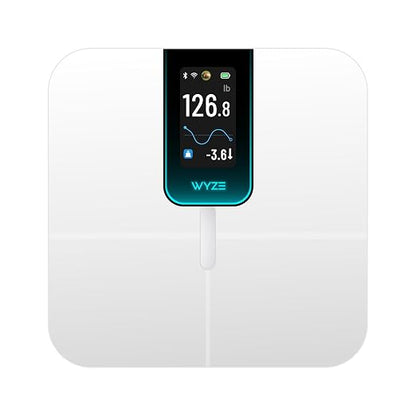 Wyze Scale Ultra Smart Scale for Body Weight, BMI & Muscle Mass | Wi-Fi & Bluetooth Sync, 4.3" TFT color Customizable Screen, Tracks 13 metrics, Heart Rate Tracking, Baby/Pet/Luggage Mode