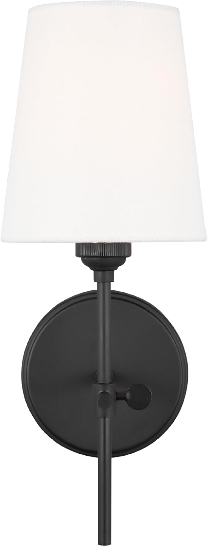 Generation Lighting 4187201-112 1-Light Baker Bath Fixture Wall Lamp Midnight Black 4187201-112 | Bathroom Light Fixture for Home Decor | Wall Sconce Vanity Light Fixture and Bathroom Accessory