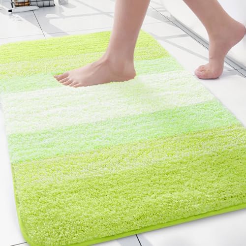 Arotive Microfiber Bathroom Rugs, Shaggy Soft Absorbent Bath Rug, 30x20