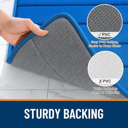 OLANLY Memory Foam Large Bath Mat 40x24, Super Soft Absorbent Bathroom Rugs