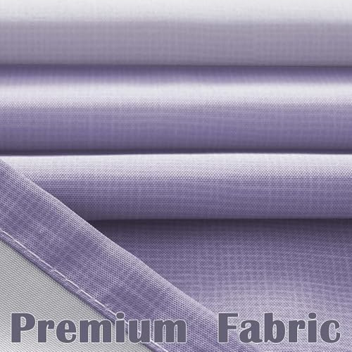 jinchan Ombre Lavender Lilac Shower Curtain for Bathroom70x72 Inch 12 Hooks