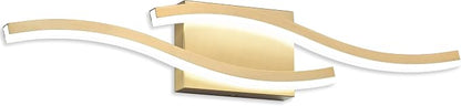 PRESDE 24 Inch LED Vanity Light Brushed Gold Bathroom Light Fixtures Over Mirror Modern Bath Wall Lighting Bar Dimmable