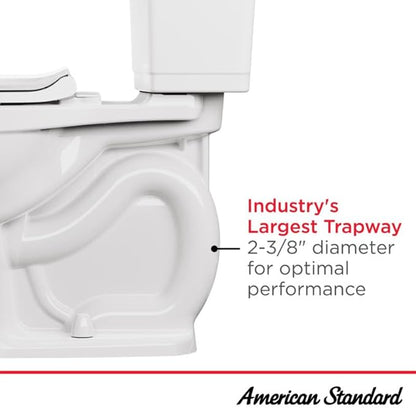 American Standard 2034314.020 Champion 4 One-Piece Toilet with Toilet Seat, Elongated Front, Chair Height, White, 1.6 gpf