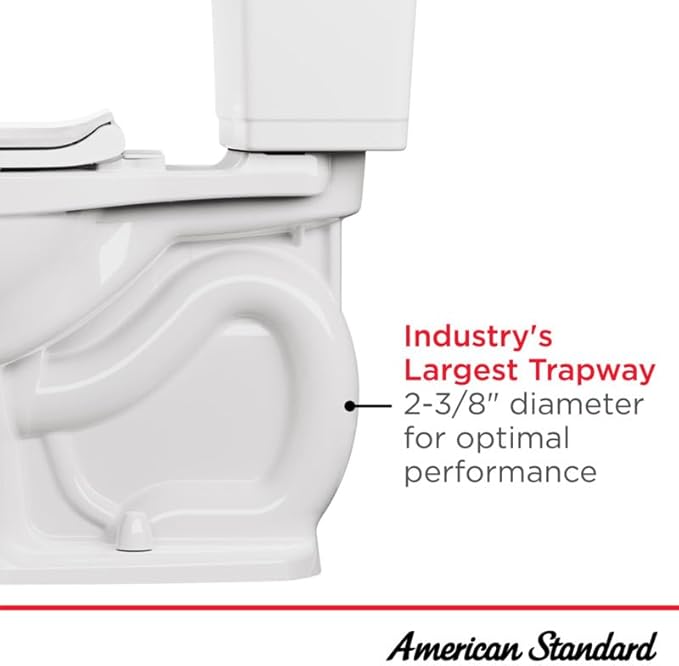American Standard 2034314.020 Champion 4 One-Piece Toilet with Toilet Seat, Elongated Front, Chair Height, White, 1.6 gpf (Pack of 2)