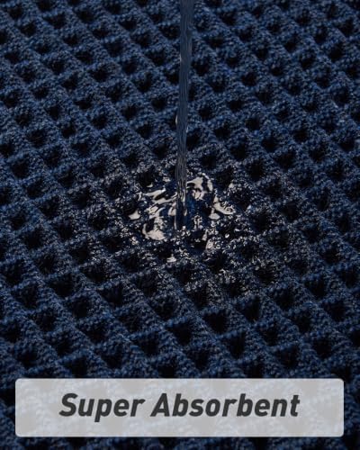 Upgraded Waffle Bath Mat Runner Absorbent Non Slip Bathroom Mat, 2' x 5'