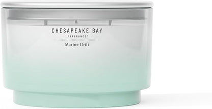 Chesapeake Bay, 14.5oz Marine Drift Scented Candle, Mood Evoking Fragrance, Sea Glass-Inspired Jar, Premium Soy Blend Wax with Essential Oils, Coastal Fragrance for Home Décor or Gifting
