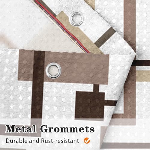 Shower Curtain Set, for Bathroom Decor 72" x 72", Abstract