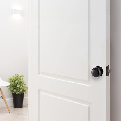 Design House 778951 Cambridge 2-Way Adjustable Passage Door Knob with for Hallway Closet, Matte Black