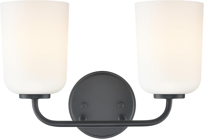 ML Lighting 214202-MB Laphia 14" Wide 2-Light Vanity - Matte Black